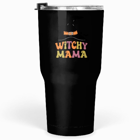 Withcy Mama retro Halloween Witch Hat Tumblers 30 Oz
