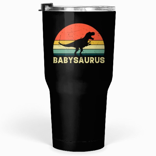 Baby Saurus Newborn Baby Dinosaur Cute Baby Dino B Tumblers 30 Oz