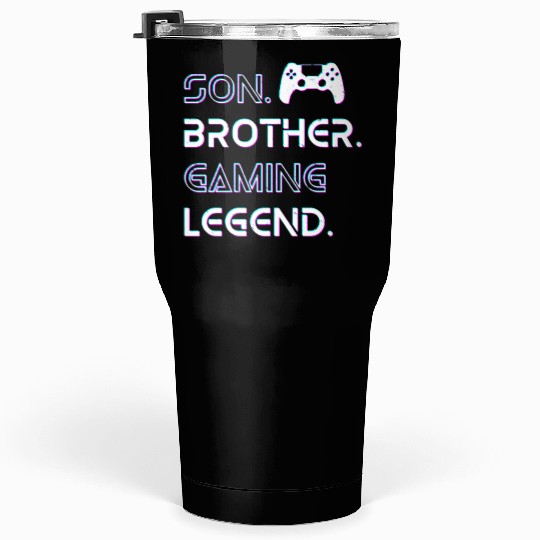 Son Brother Gaming Legend Boy Gamer Gift Tumblers 30 Oz