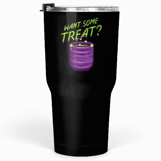 Want Some Treat Pot Of Green Witch Tea Slime Tumblers 30 Oz