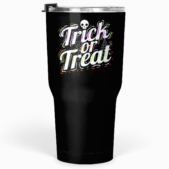Trick Or Treat Spiderweb Halloween Tumblers 30 Oz