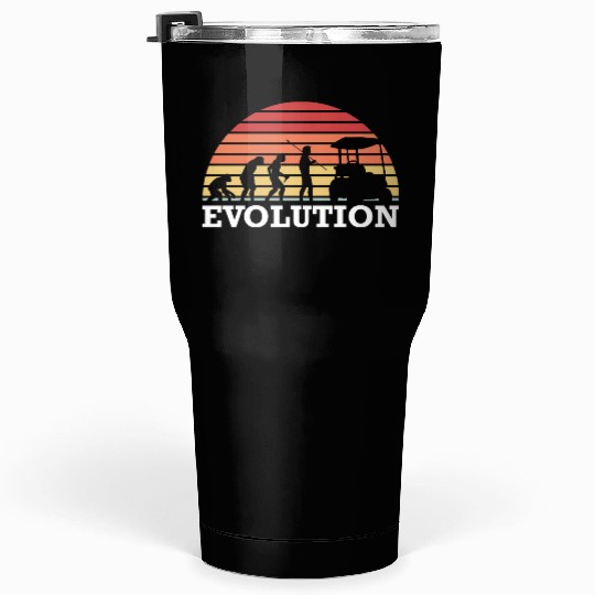 Golf Caddy Evolution Golfing Golfer Golf Ball Tumblers 30 Oz