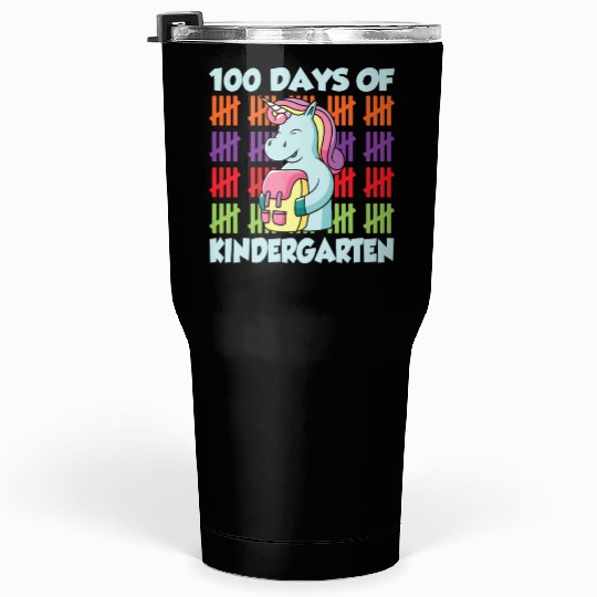 100 Days Of Kindergarten Team Cute Sweet Sayings Tumblers 30 Oz