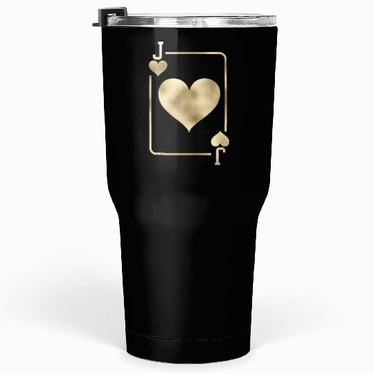 Jack of Hearts Playing Card Halloween Costume Tank Tumblers 30 Oz
