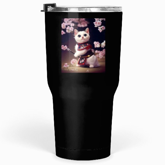 Samurai Cat Tumblers 30 Oz
