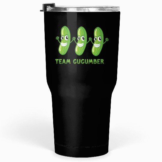 Team Cucumber Vegetarian Vegetable Veggies Vegan Tumblers 30 Oz