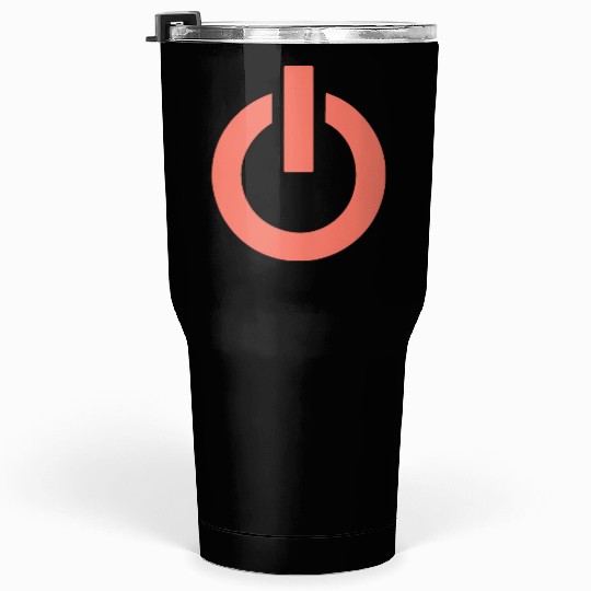 Power button symbol Aesthetic Design Tumblers 30 Oz