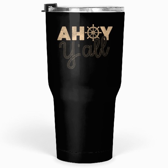 Cruise Ship Vacation Girl Ahoy Tumblers 30 Oz