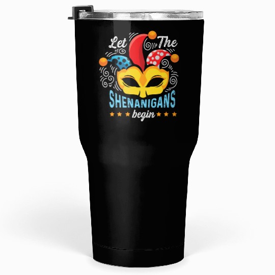 Shenanigans Begins Joker or Funny Person Gift Tumblers 30 Oz
