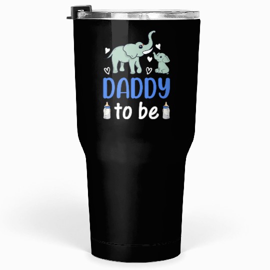 New Daddy Paternity New Dad - Elephant Daddy To Be Tumblers 30 Oz