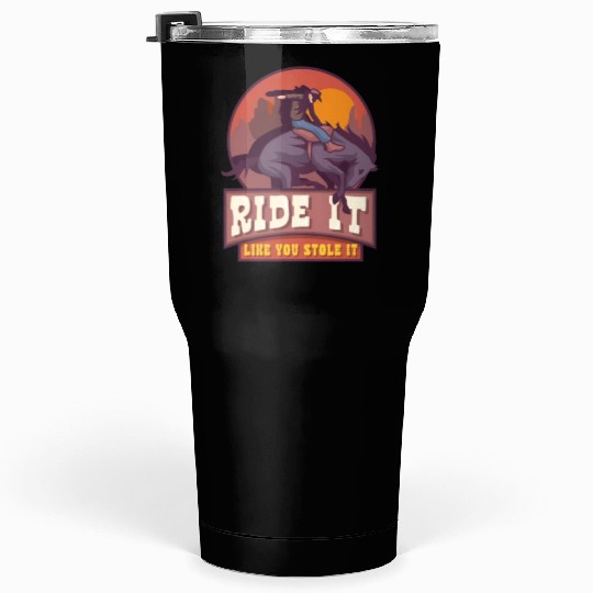 Rodeo Bull Riding Livestock Show Farmer Cattle Tumblers 30 Oz