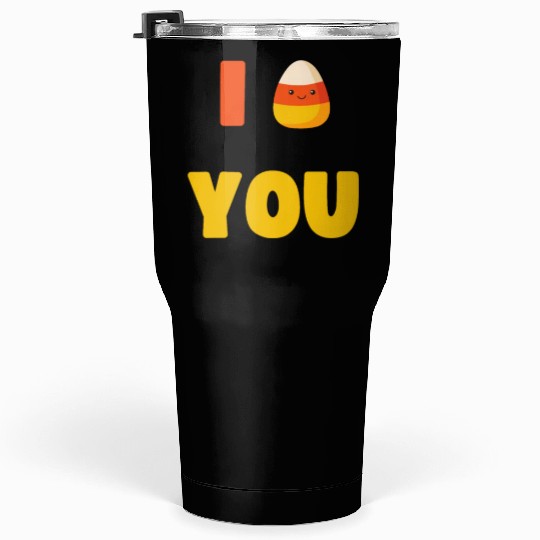 CUTE HALLOWEEN LAZY COSTUME I CANDY CORN YOU Tumblers 30 Oz