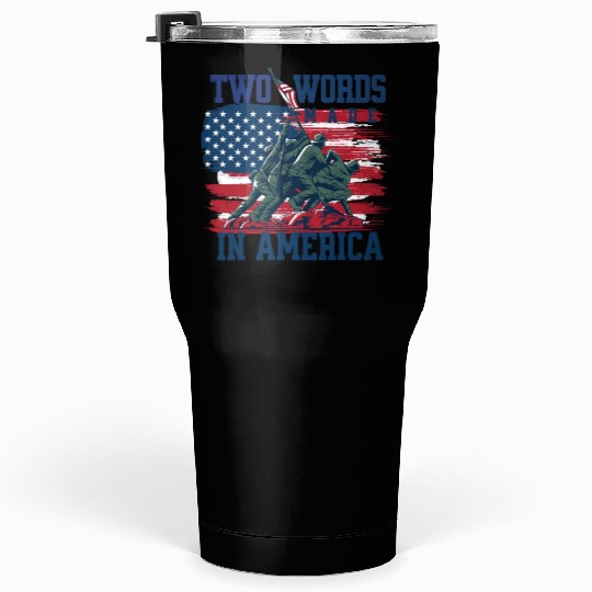 U S Army Veteran Flag 2 Tumblers 30 Oz