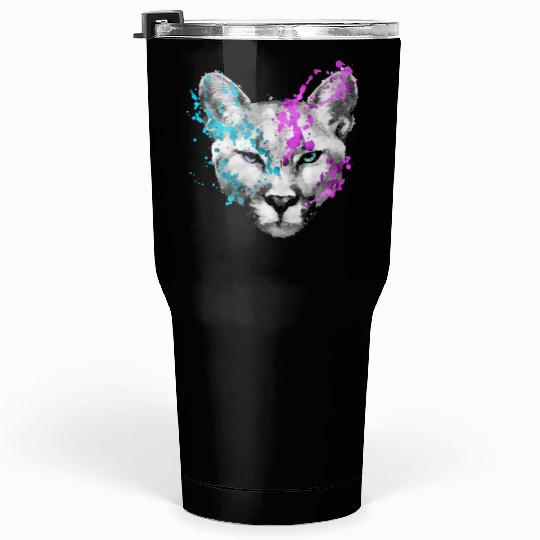 Dramabite mountain lion Tumblers 30 Oz