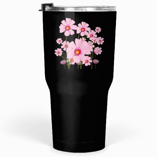 pink bouquet painted with watercolor Tumblers 30 Oz