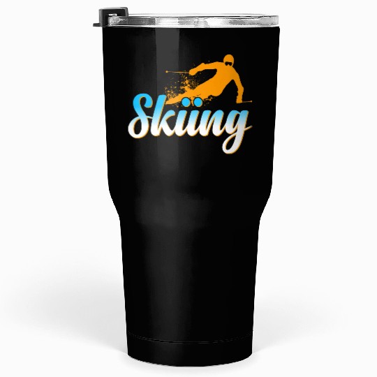 Skiing ski snow winter sports Tumblers 30 Oz