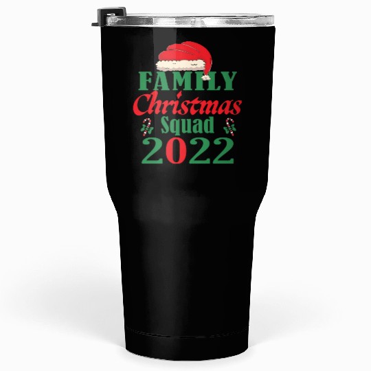 Family Christmas squad 2022 Matching elf Tumblers 30 Oz