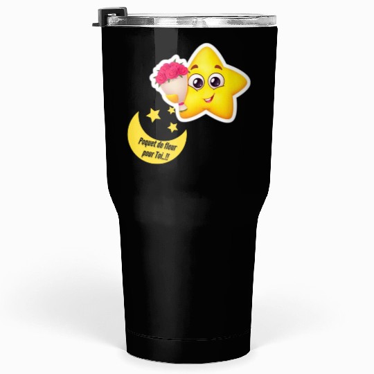 Design d'étoile et lune Tumblers 30 Oz