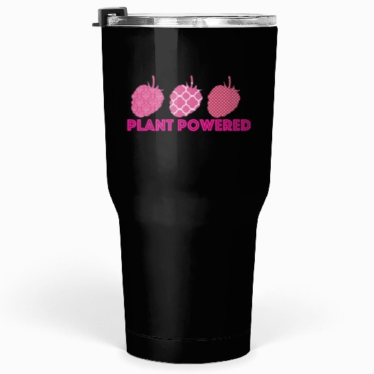 x27 Plant Powered x27 Vegan raspberry Tumblers 30 Oz