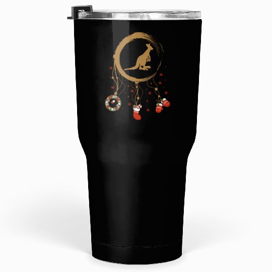 Winter dreamcatcher Christmas Kangaroo Tumblers 30 Oz