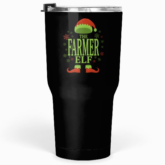 Farmer Christmas Elf Tumblers 30 Oz