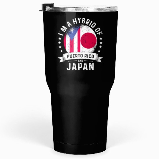 Puerto Rico Flag Japan Grown Country Flags Tumblers 30 Oz