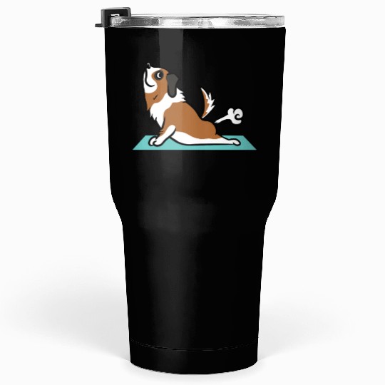 Saint Bernard Yoga Pose Tumblers 30 Oz
