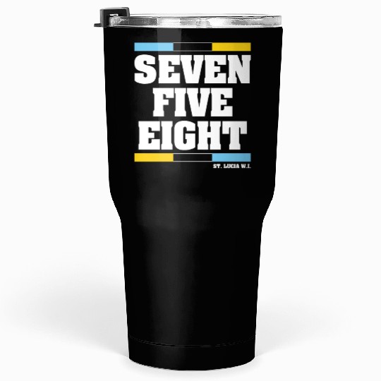 Seven Five Eight (Black) Tumblers 30 Oz