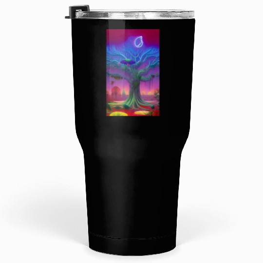 Neon Magic tree Tumblers 30 Oz