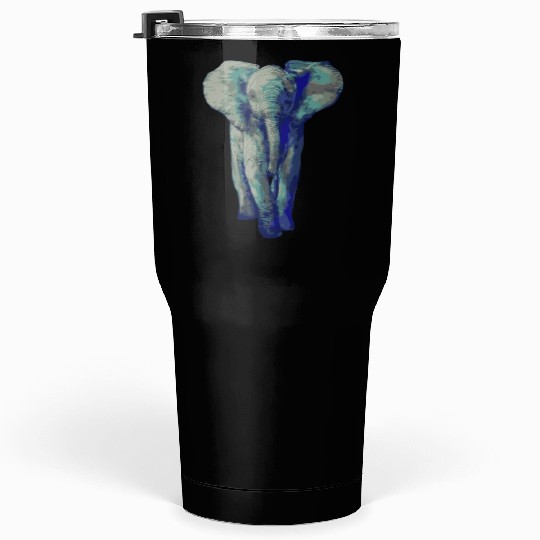Cute Baby Elephant Art Save The Elephants Tumblers 30 Oz