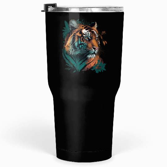 Tiger Face Tumblers 30 Oz