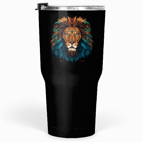 Mandala Lion Tumblers 30 Oz