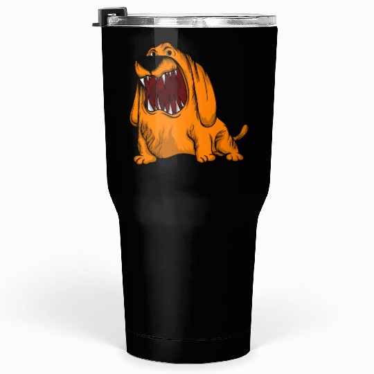 Scary Big Mouth Dog Owners Pet Lover Gift Ideas Tumblers 30 Oz