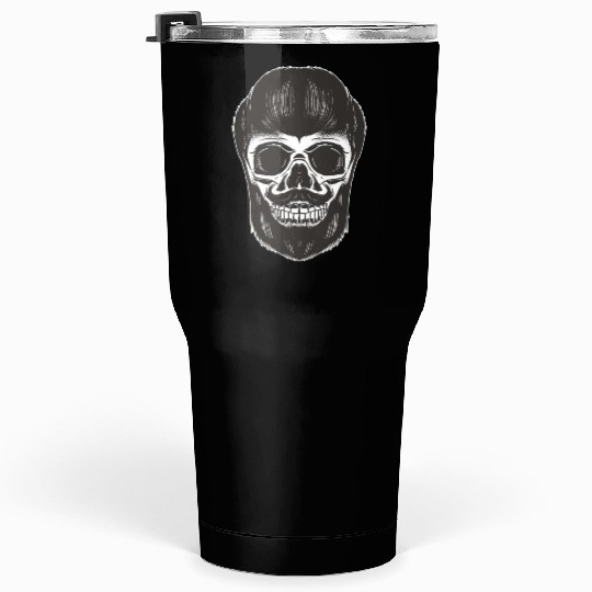 Bearded skull face beard Bearded skull face beard Tumblers 30 Oz