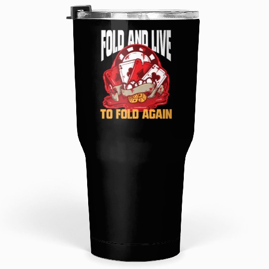 Poker Casino Poker Player Gambling Roulette Gift Tumblers 30 Oz