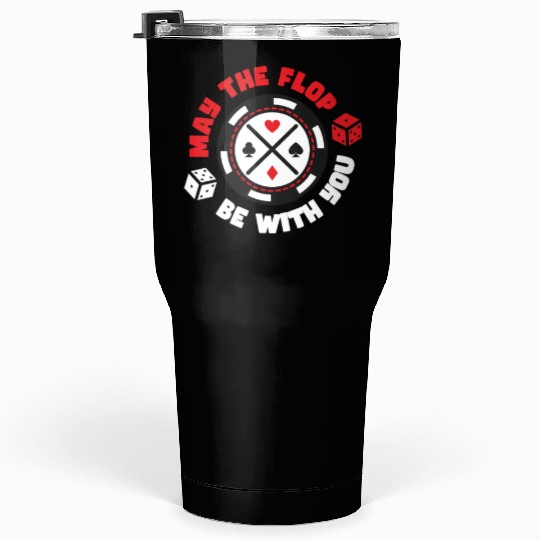 Poker Casino Poker Player Gambling Roulette Tumblers 30 Oz