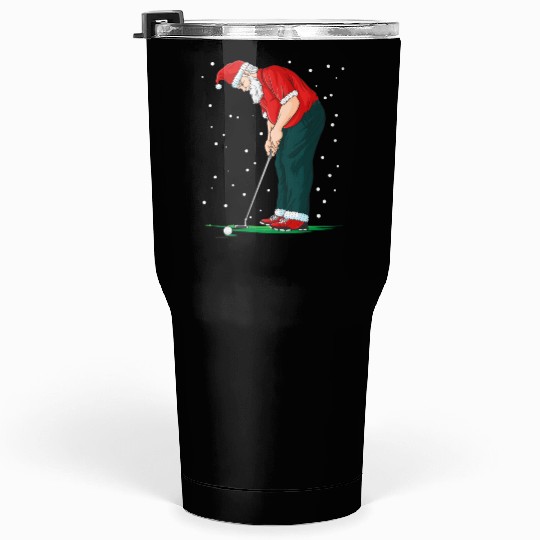 Golf Santa Claus Pun Golfer Gift Golfing Tumblers 30 Oz