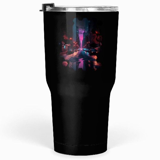 New York Vaporwave Aesthetic Retro Style Love NY Tumblers 30 Oz