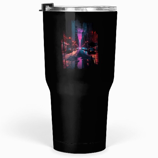 New York Vaporwave Aesthetic Retro Style Love NY Tumblers 30 Oz