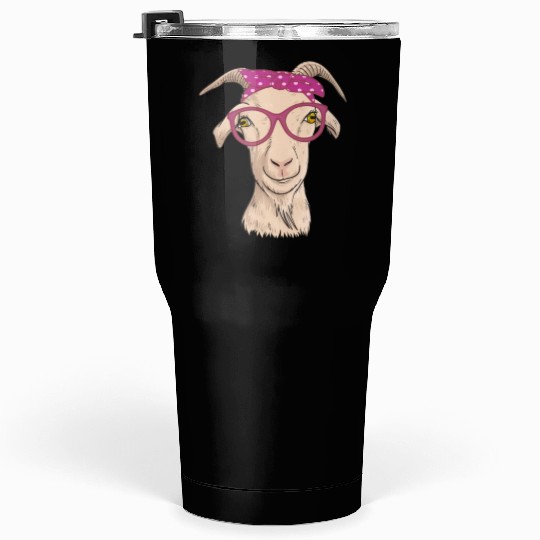 Cute Goat Farmer Farm Animal Tumblers 30 Oz