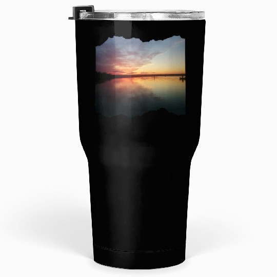 Beautiful photography of ocean waves and sunset Tumblers 30 Oz