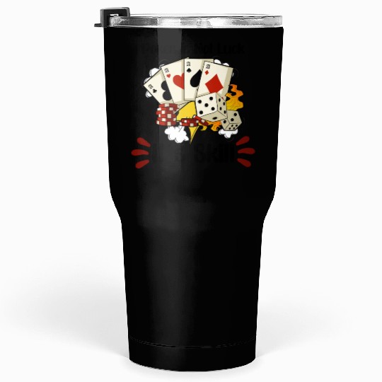 Poker Casino Poker Player Gambling Roulette Gift Tumblers 30 Oz