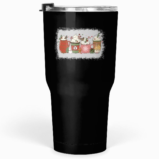 Christmas Hot Chocolate Peppermint Mocha Tumblers 30 Oz