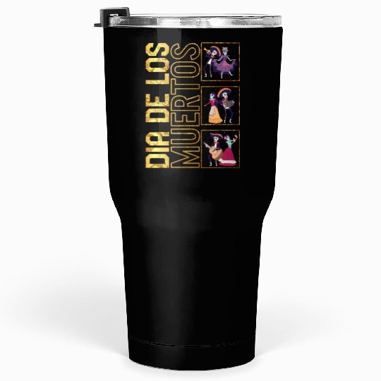 Dia De Los Muertos Tumblers 30 Oz, Ballet Folklorico Sugar