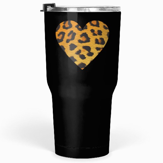 Heart Leopard Print Tumblers 30 Oz