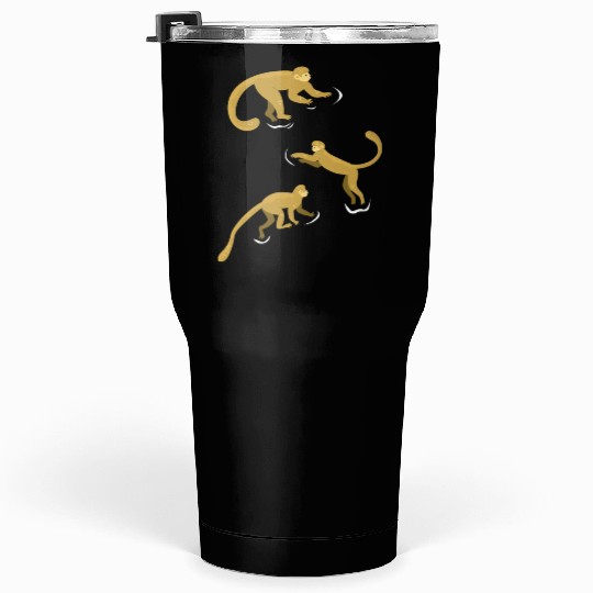 Chimpanzee Monkey Orangutan Monkey - Cute Monkey Tumblers 30 Oz