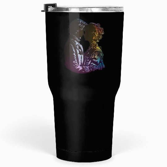 Sweet Couple's Intimate Embrace, Valentine's Tumblers 30 Oz