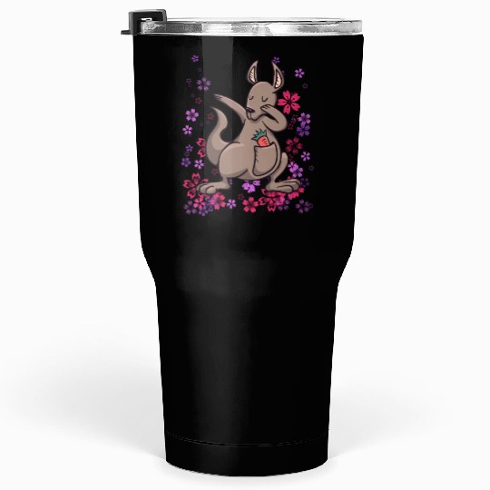 Kangaroo Australia bonded animal girls Tumblers 30 Oz