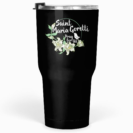 St. Maria Goretti Purity Catholic Saints Lily Symb Tumblers 30 Oz