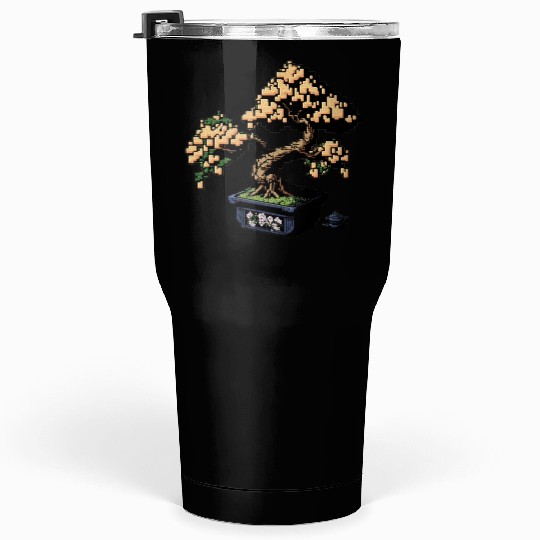8 Bit Bonsai Tree Tumblers 30 Oz